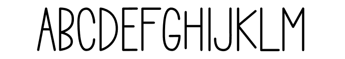 Mighty Family Font UPPERCASE