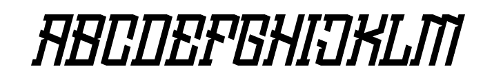 Mightyne-Italic Font UPPERCASE