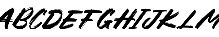 Mightywill Italic Font UPPERCASE