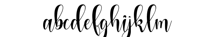Mignolight script Font LOWERCASE