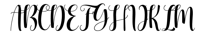 Mignolight serif Font UPPERCASE