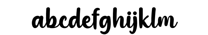 Migoove Font LOWERCASE