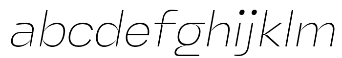 Miguer Sans Thin Italic FONT
