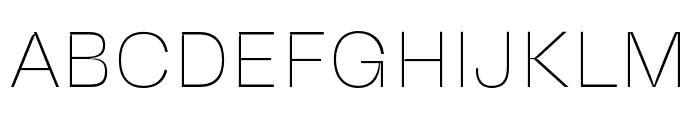 MiguerSans-Thin Font UPPERCASE