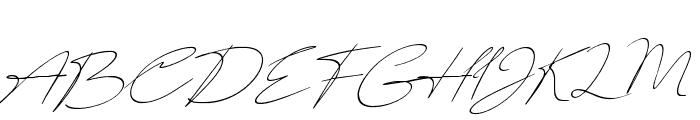 Mikaila Signature Regular Font UPPERCASE