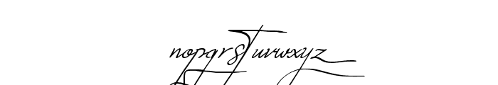 Mikaila Signature Regular Font LOWERCASE