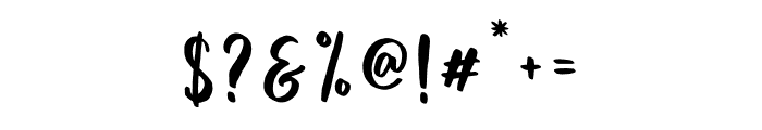 Mikasa Signature Font OTHER CHARS