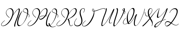Mikella Italic Font UPPERCASE