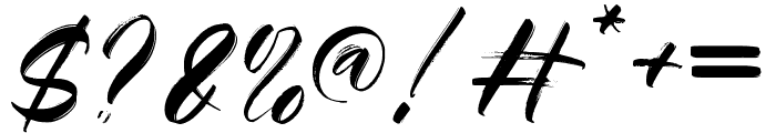 Mikhael Handwritten Font OTHER CHARS