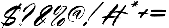 MikhaelHandwritten-Italic Font OTHER CHARS