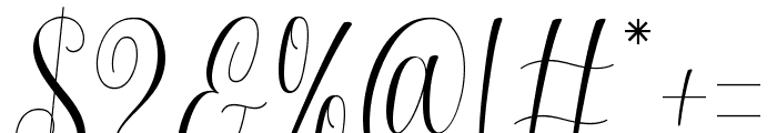 Milandia Font OTHER CHARS
