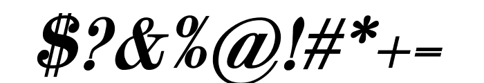 Milanmoon Italic Font OTHER CHARS
