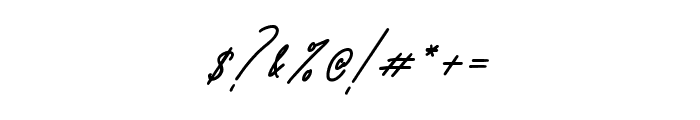 Milatones signature Font OTHER CHARS