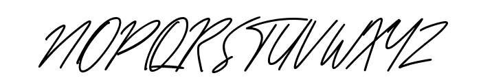 Milatones signature Font UPPERCASE