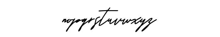 Milatones signature Font LOWERCASE