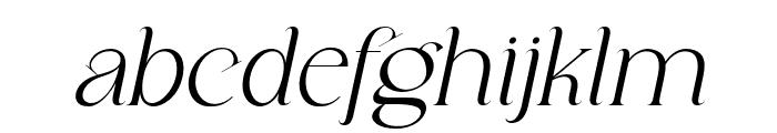 Milchella-Italic Font LOWERCASE