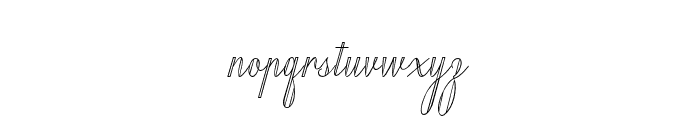 MildistanceTwin-Regular Font LOWERCASE