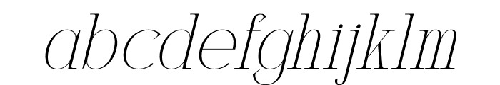 Milegance Italic Font LOWERCASE