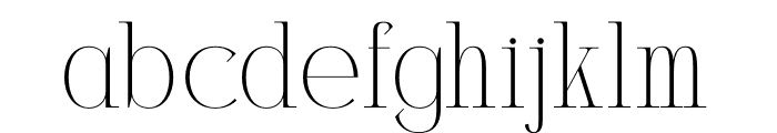 Milegance Font LOWERCASE