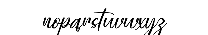 Milegant Signature-Regular Font LOWERCASE