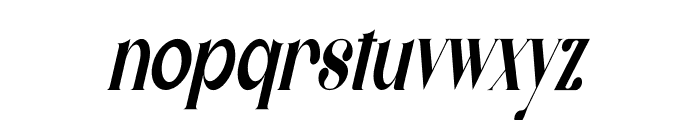 Milestone Condensed Italic Font LOWERCASE