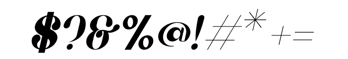 Milestone Italic Font OTHER CHARS