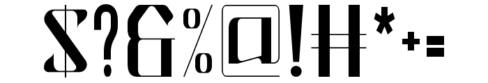 Milestone Ligatures Regular Font OTHER CHARS