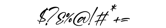 Milestta Italic Font OTHER CHARS