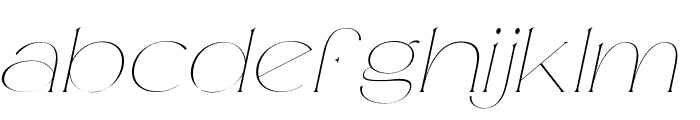 Mileur Italic Font LOWERCASE