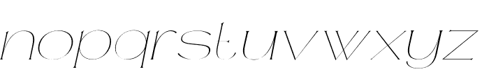 Mileur Italic Font LOWERCASE