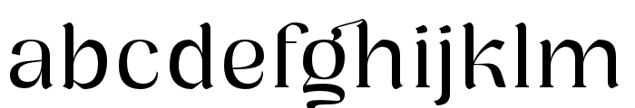 Milgo Regular Font LOWERCASE