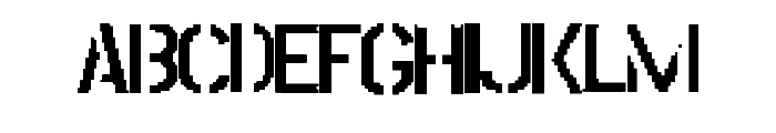 Military Glitch Stencil Regular FONT