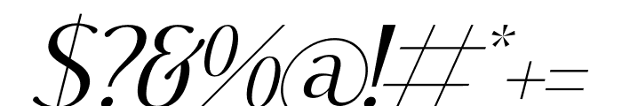 Milkade Italic Font OTHER CHARS