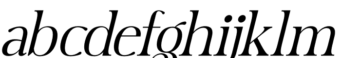 Milkade Italic Font LOWERCASE