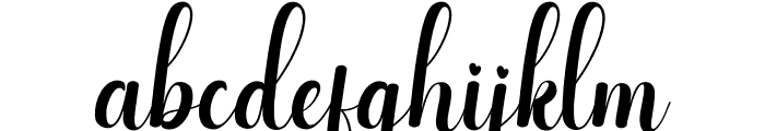 Milkday Font LOWERCASE