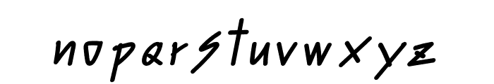 Milky Way Font LOWERCASE