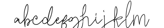 MilkySunnySignature-Regular Font LOWERCASE