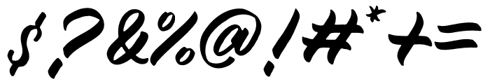 Millano Script Font OTHER CHARS