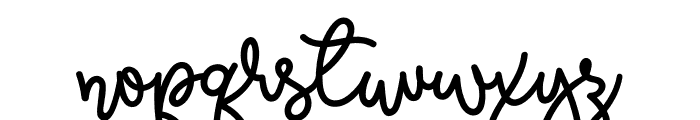 Millesh Script Font LOWERCASE