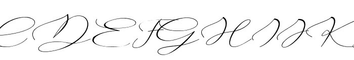 Millia Italic Font UPPERCASE