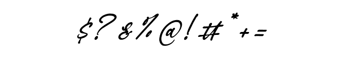 Millstversy Italic Font OTHER CHARS