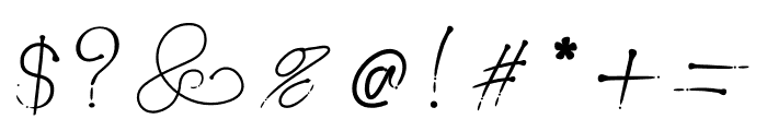 Milly-Signature Font OTHER CHARS