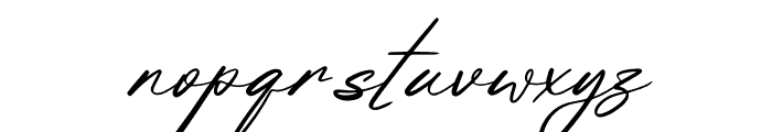 Milogante Shuttker Italic Font LOWERCASE