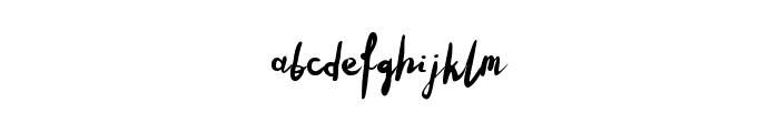 Milutki Regular Font LOWERCASE