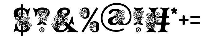 Mina Flower Font OTHER CHARS