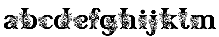 Mina Flower Font LOWERCASE