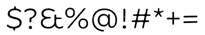 MinadoRough-Light Font OTHER CHARS
