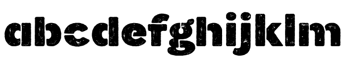 MinadoRough-StencilHeavy Font LOWERCASE