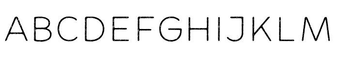 MinadoRough-Thin Font UPPERCASE