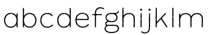 MinadoRough-Thin Font LOWERCASE
